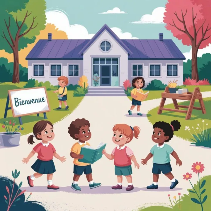 Moment de classe à l'École Saint-Charles